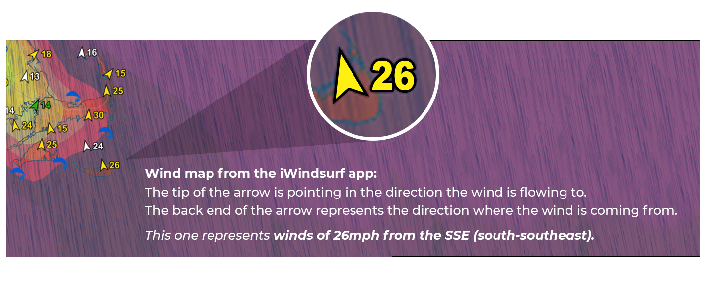 wind direction indicator map